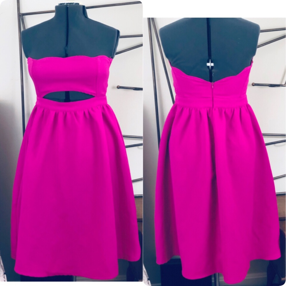 BOOHOO PRETTY IN PINK DRESS SZ10